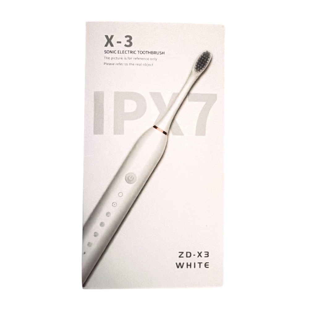 IPX 7  X-2 Rechargeable Toothbrush - White - New in box